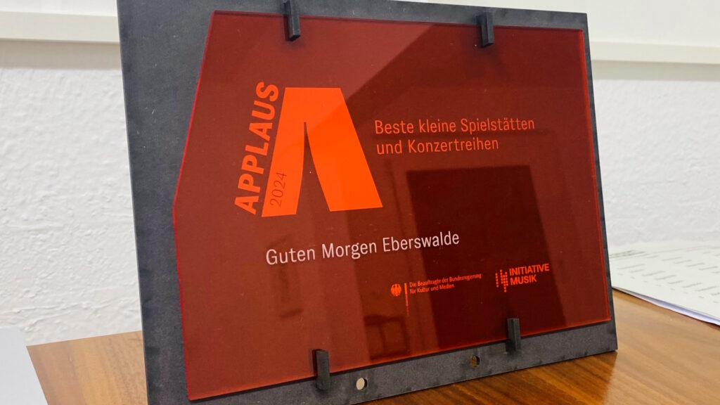 Applaus-Award 2024 für das Kulturformat Guten-Morgen-Eberswalde